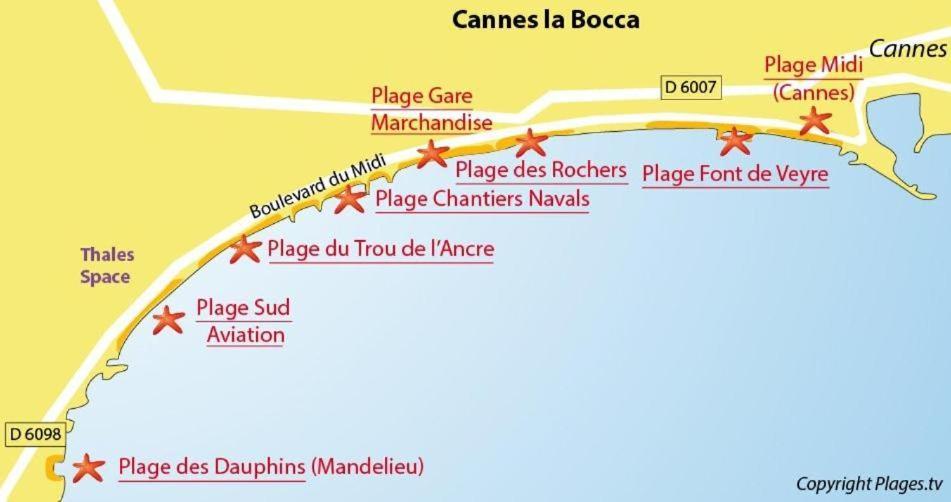 #cannes Boccacabana Beach, Seafront, In Résid Pierre&vacances 3 Stars * Cannes